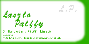 laszlo palffy business card